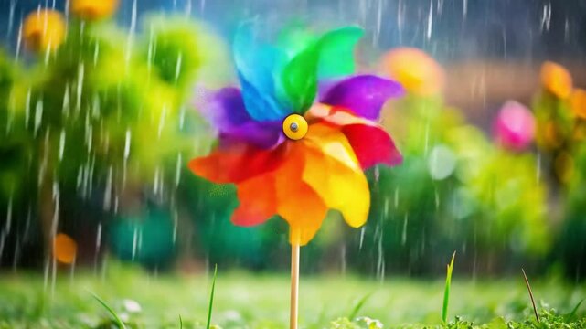 colorful spring flowers