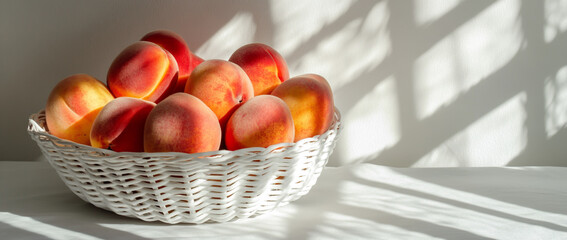 A fresh basket of ripe red tulips and juicy organic apples sits isolated on white, creating a healthy and natural display of delicious autumn agriculture
