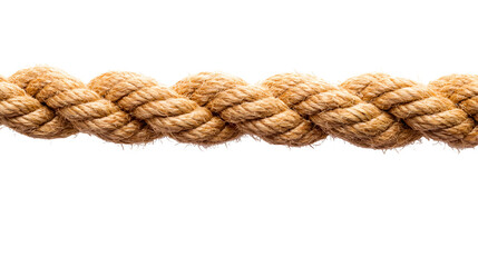 Fototapeta premium Thick braided rope on black background nautical texture