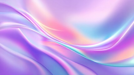 Fototapeta premium Abstract flowing fabric in soft pastel colors, creating a dreamy atmosphere with gentle waves