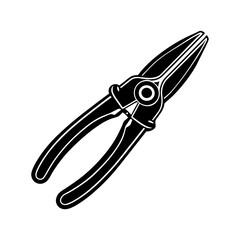 pliers silhouette vector art