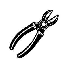 pliers silhouette vector art