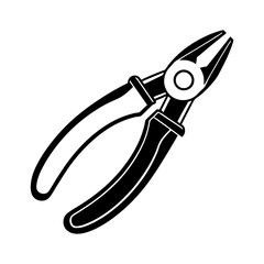 pliers silhouette vector art