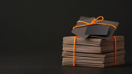 A tall stack of old hardcover books with white pages forms a pile of wisdom and literature isolated on a black background for education and learning
