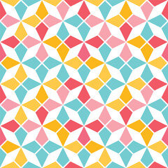 04_Colorful Kaleidoscope Star Tile Pattern