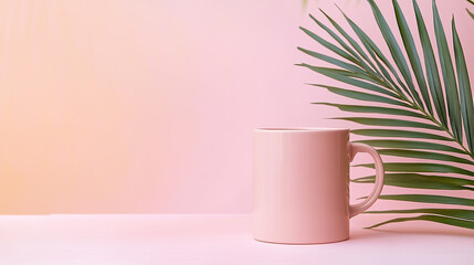 A fresh glass of milk sits on a white breakfast table next to a pink flower in a porcelain saucer, creating a bright morning beverage scene with a clean isolated object feel