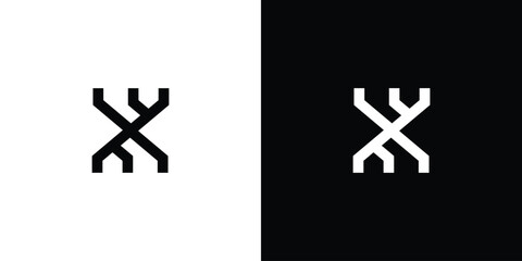 Modern and unique letter X initials logo design