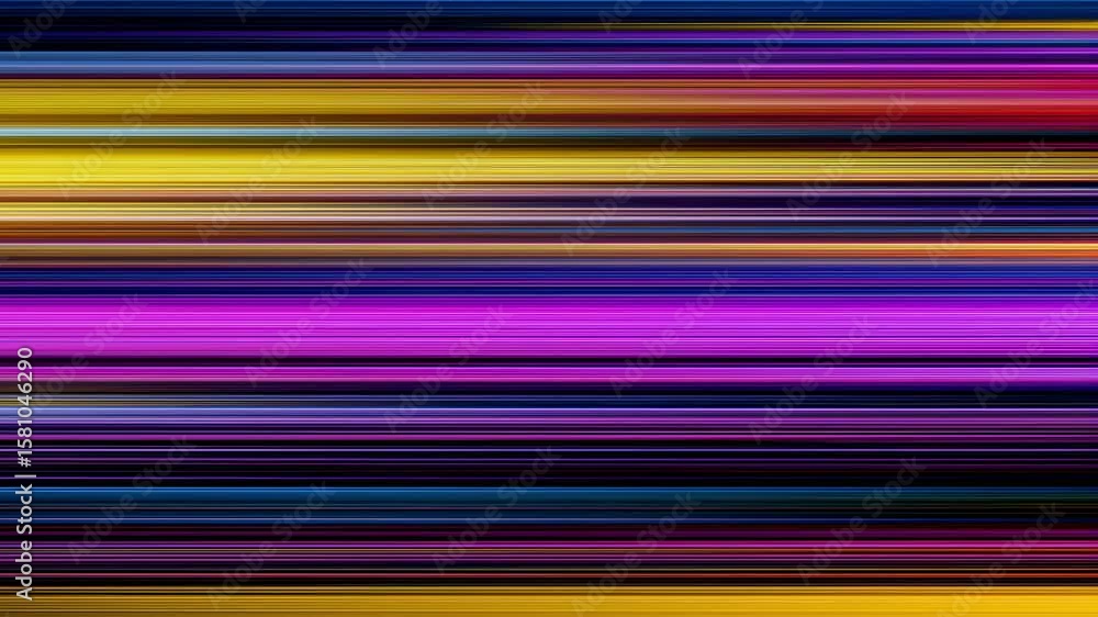 Poster dynamic digital pulse striking background featuring lively horizontal lines in vivid shades of yello