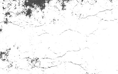 Weathered Grunge Cracked Wall Effect.Rough Grunge Crack Surface Vector