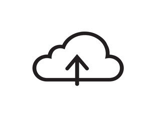 Minimalist Cloud Sync Symbol in Elegant 2D Style