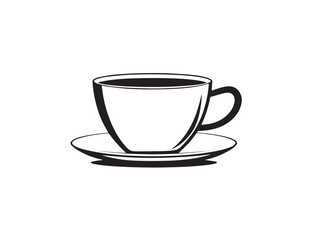 Freshly Brewed Coffee Vector in Smooth 2D Drawing