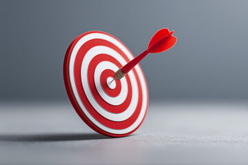 Dart Hitting Bullseye