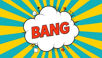 Comic book style explosion word cloud