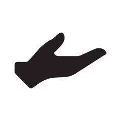 Hand Gesture Icon Open Palm, Offering, Giving, Support, Help - Vector Graphic