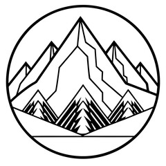 Rocky Peaks Abstract Art