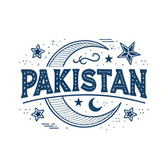 Pakistan: Discover the Crescent Moon & Star Design -  Perfect for Patriotic Projects