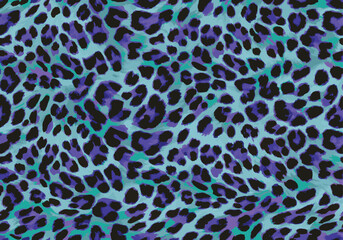 Abtract multicolored vector, trendy classic style, grunge leopard cheetah skin animal print skin, trendy fashionable all over print, y2k, hand drawn art suitable for pattern  © hilmi