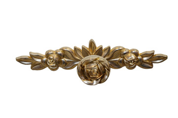 Metal door handle isolated on white background. This has clipping path.