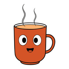 A cream-colored coffee mug filled with rich black coffee, gently steaming, inviting warmth and comfort in every sip—perfect for cozy mornings or relaxing breaks.
