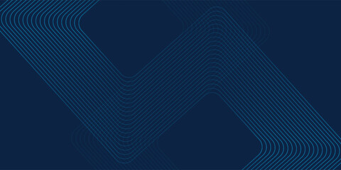Dark blue background. Modern line stripes curve abstract presentation background. Luxury paper cut background. Abstract decoration, golden pattern. modern