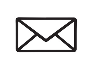 Email envelope icon modern clean vector design illustration  