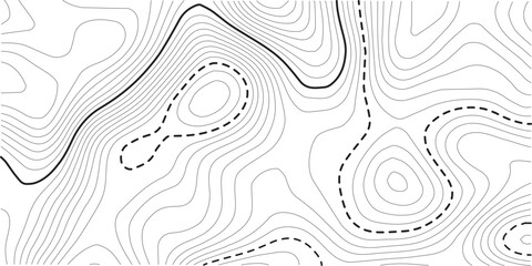 Black line as Topographic map on white background.