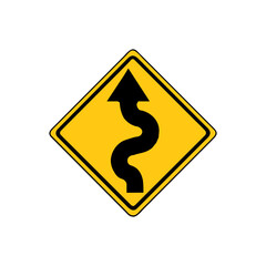 Curve Ahead Traffic Sign