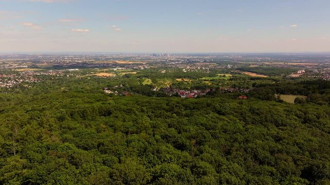 frankfurt am main germany from far 4k 25fps video