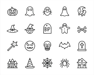 Halloween icon set