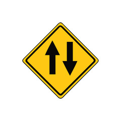 Two Way Traffic Sign