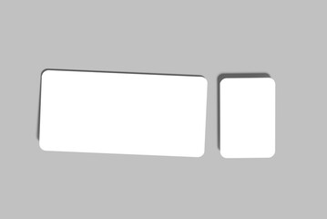 Ticket Design Mockup Icon Blank