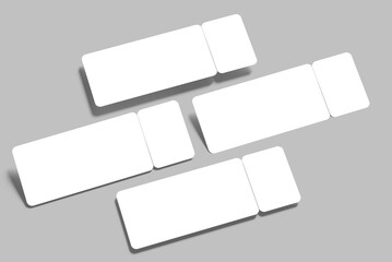 Ticket Design Mockup Icon Blank