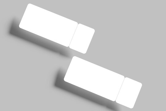 Ticket Design Mockup Icon Blank