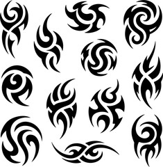 Abstract Tribal Tattoo Vector  Bundle Graphics