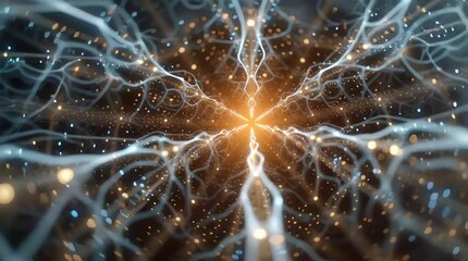 Fractal Evolution: The Birth of Machine Intelligence in a Digital Cosmos - Powered by Adobe