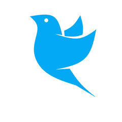 silhouette of a flock of birds vector illustration on a white background.