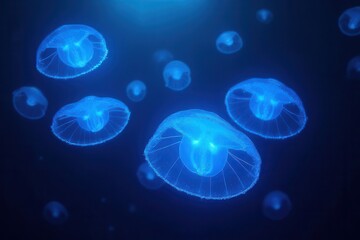 Glowing Jellyfish Cluster