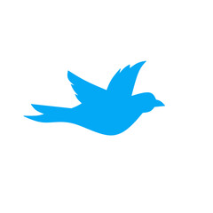 silhouette of a flock of birds vector illustration on a white background.