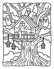 Halloween Easy Coloring Pages for Kids, Teens, and Adults | Coloring Pages – Spooky, Fun, and Easy Designs for Kids, Teens, and Adults | Cute Ghosts, Pumpkins, Witches & More