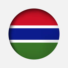 Obraz premium gambia flag