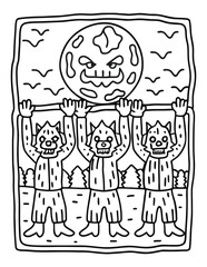 Halloween Easy Coloring Pages for Kids, Teens, and Adults | Coloring Pages – Spooky, Fun, and Easy Designs for Kids, Teens, and Adults | Cute Ghosts, Pumpkins, Witches & More