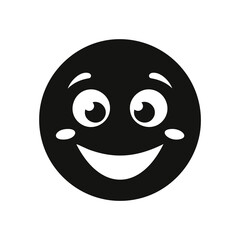 Happy smiling face with big eyes and wide grin emoji emoticon