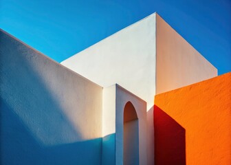 Modern Minimalist Silhouette Photography: Textured White Wall, Architectural Design, Interior Design, Abstract Shadow