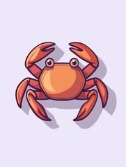 Fototapeta premium Cute crab illustration (5)