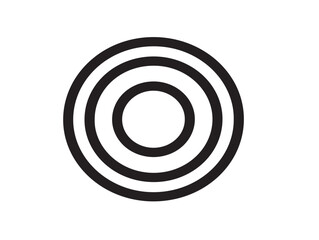 Informative circle icon with elegant line art