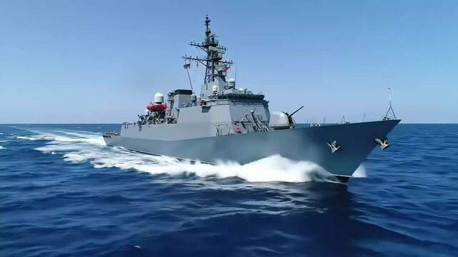 USS Preble (DDG-88) at Sea A Majestic View