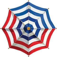 Naklejka premium striped retro style beach umbrella, collapsible parasol top view, cutout png.umbrella, sun, drawing - art product, sun tan, striped, parasol, vacation, beach, summer, clip, clip art, colourful,