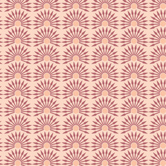 Boho Bloom seamless vector pattern