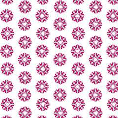 Blooming florals seamless vector pattern