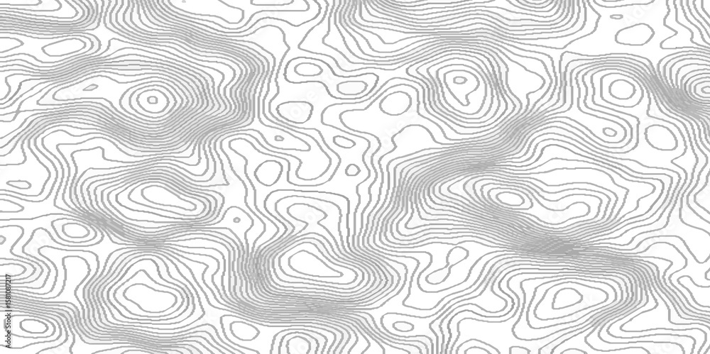 Aufkleber topographic contour geographic lines map seamless pattern, topographic map pattern featuring stylize